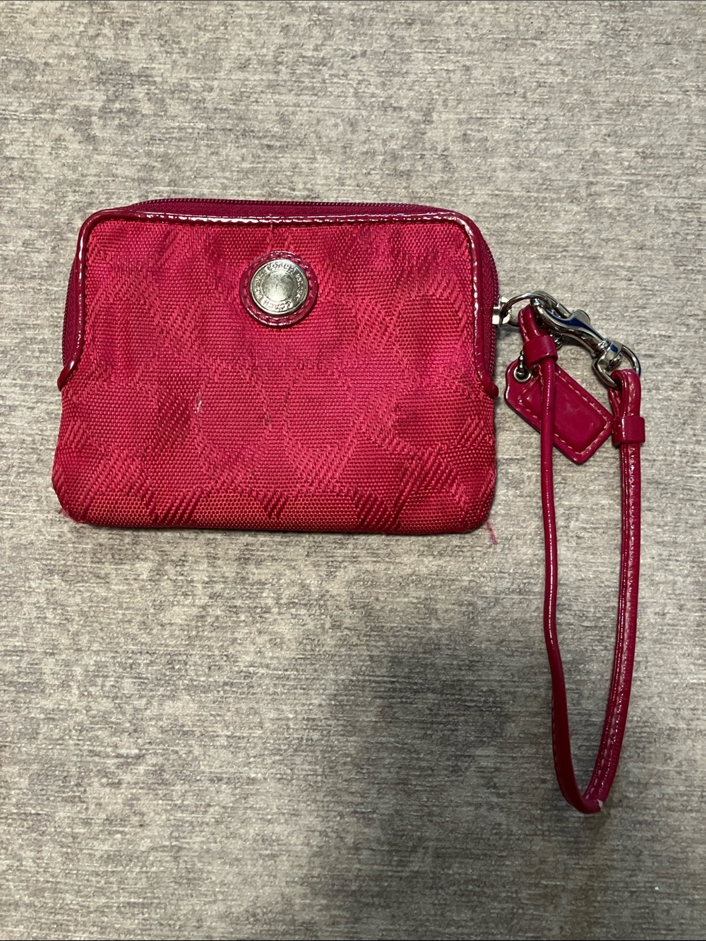 Coach Hot Pink Vintage Wristlet